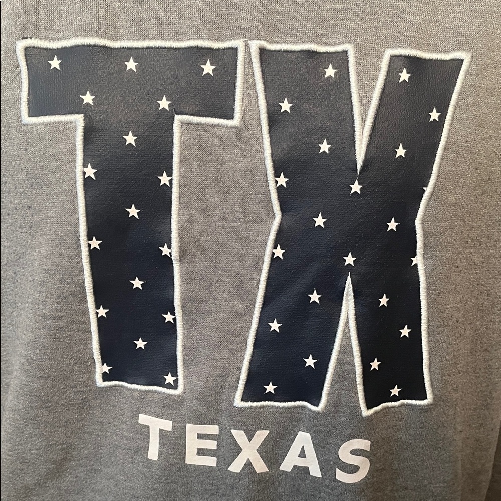 State of Mine Texas TX Women's Gray Raglan Crew Neck Sweatshirt | Size S - Picture 4 of 11